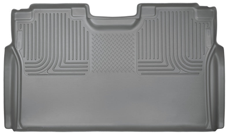 Husky Liners 15 Ford F-150 SuperCrew Cab WeatherBeater Grey 2nd Seat Floor Liner