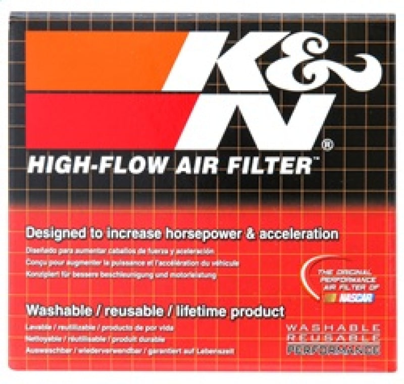 K&N Filter Universal Rubber Filter - Round Straight - 1.5in Flange ID x 3in OD x 3in Height