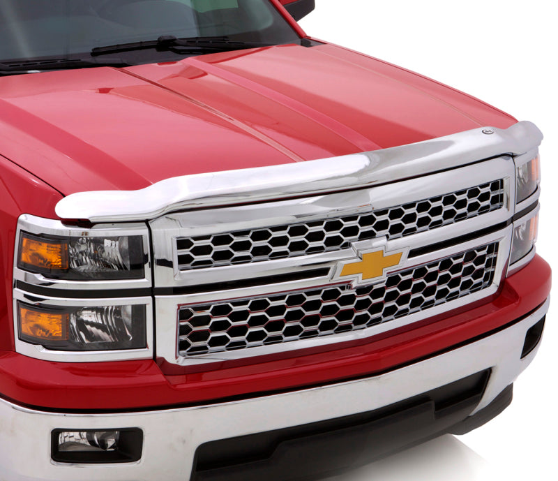 AVS 07-13 Chevy Silverado 1500 Aeroskin Low Profile Hood Shield - Chrome