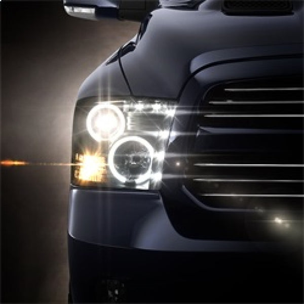 Spyder Dodge Ram 1500 09-14 Projector Headlights Halogen- CCFL Halo LED - Blk PRO-YD-DR09-CCFL-BK