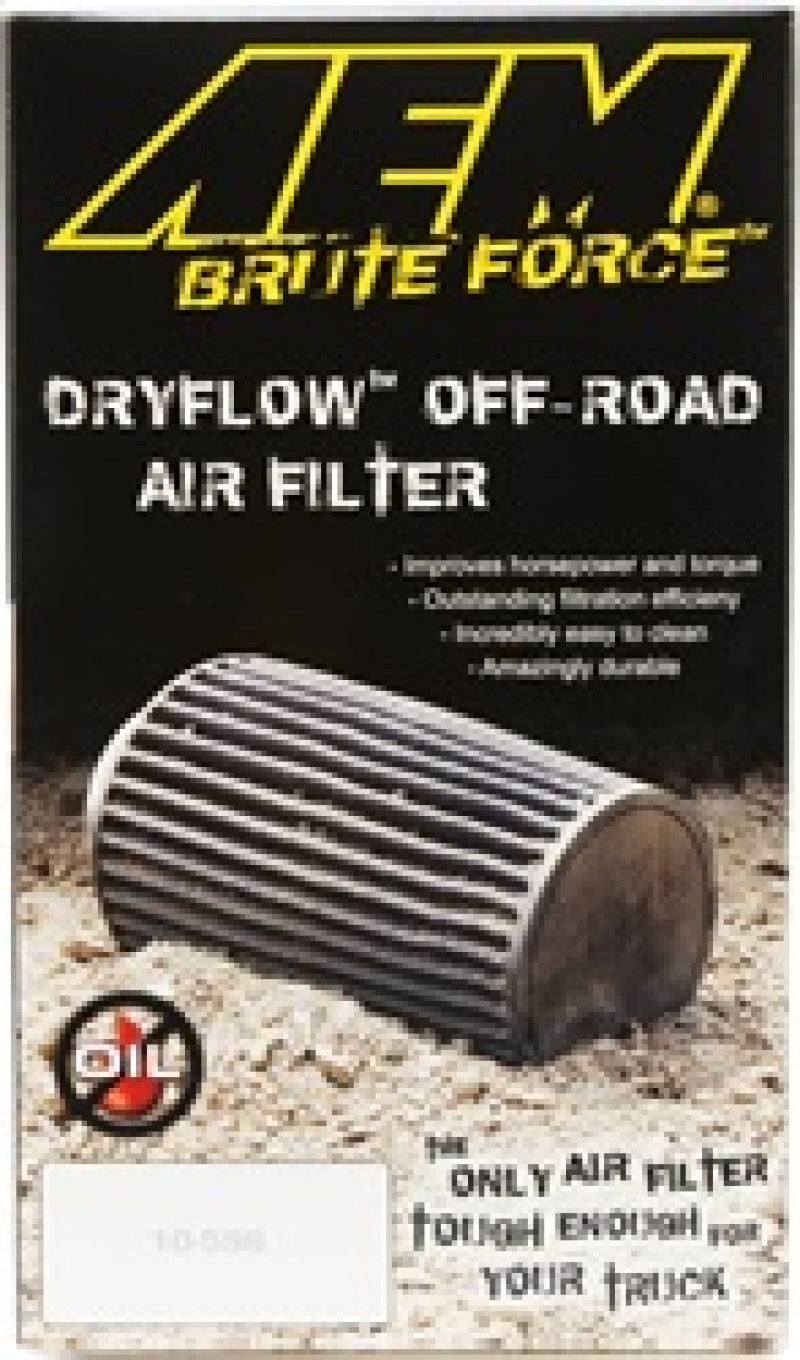 AEM DryFlow Air Filter 5.75in Base OD x 4in Flange ID x 7in H