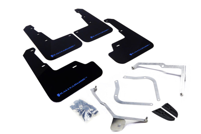 Rally Armor 15+ Subaru WRX & STi Sedan Only UR Black Mud Flap w/ Light Blue Logo