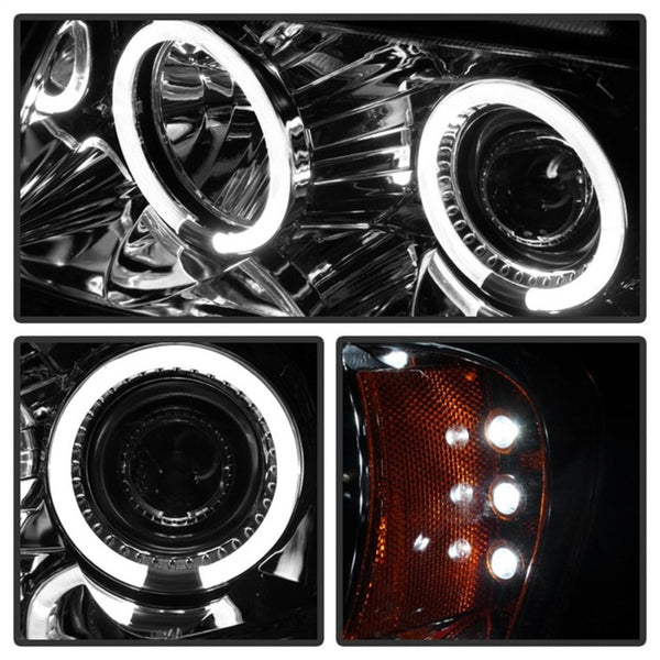 Spyder Jeep Grand Cherokee 99-04 Projector Headlights LED Halo LED Chrm - PRO-YD-JGC99-HL-C