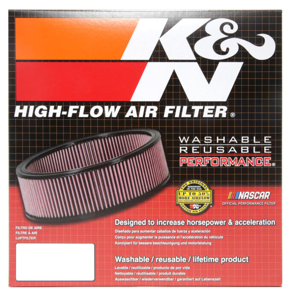 K&N Round Air Filter 9in OD X 7.5in ID x 2in H