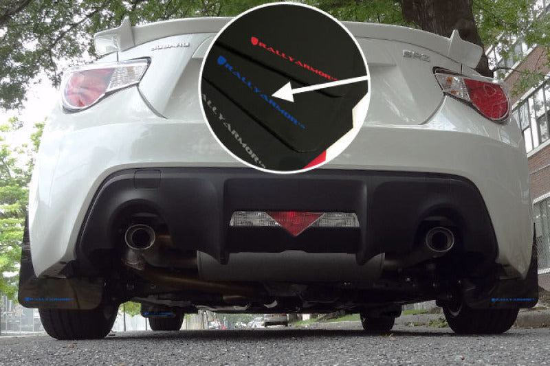 Rally Armor 13+ Subaru BRZ / 13+ Scion FR-S UR Black Mud Flap w/ Blue Logo