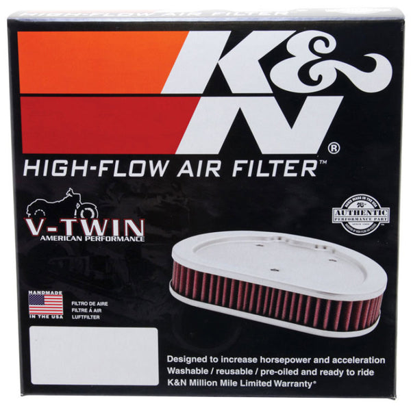 K&N Custom Air Filter 6.25in OS Width / 9.688in OS Length / 2.188in Height