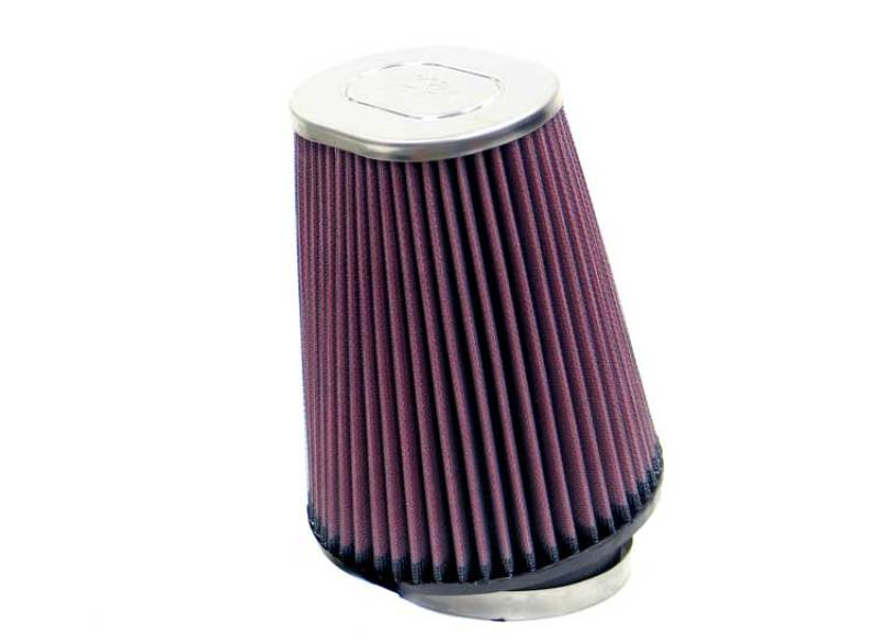 K&N Uni Oval Tapered Air Filter 3.5in 10 Deg. Flg / 3.25in T OW / 4.5in T OL / 5.75in B / 7in H