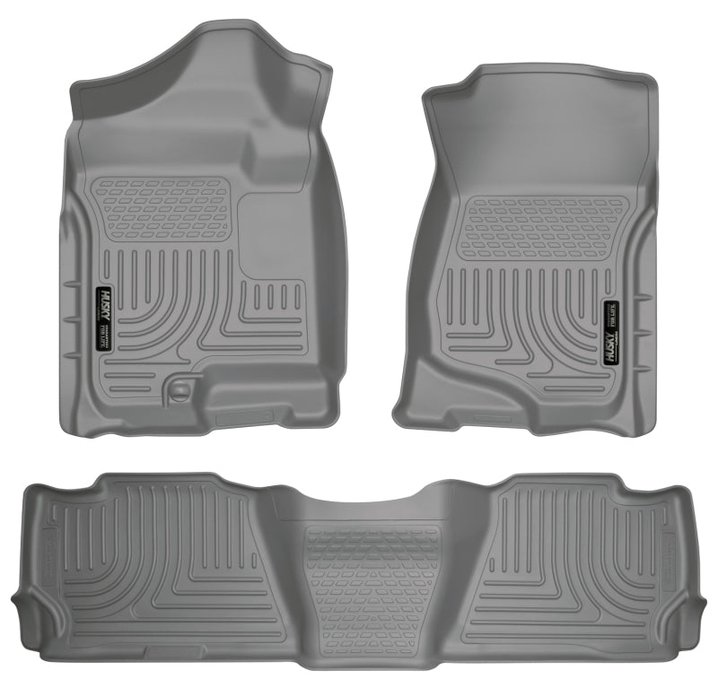 Husky Liners 07-13 GM Escalade/Suburban/Yukon WeatherBeater Gray Front & 2nd Seat Floor Liners