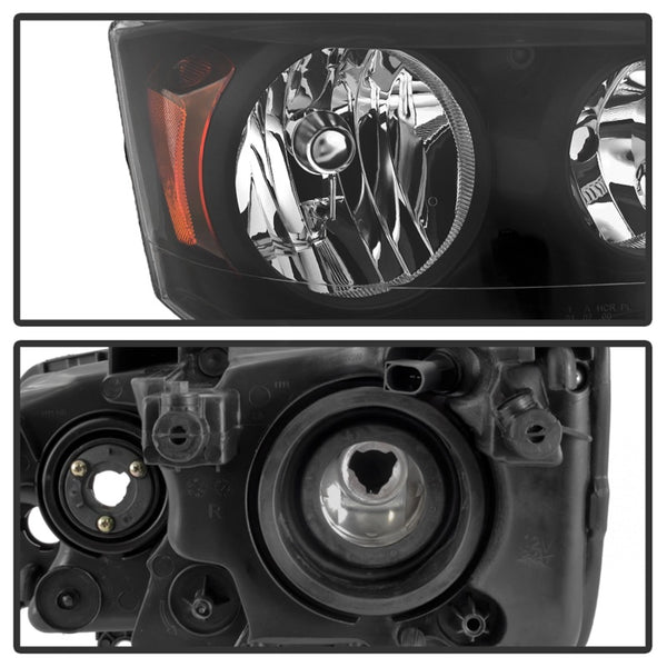 xTune 11-17 Dodge Grand Caravan OEM Style Headlights - Black (HD-JH-CHRTC08-AM-BK)