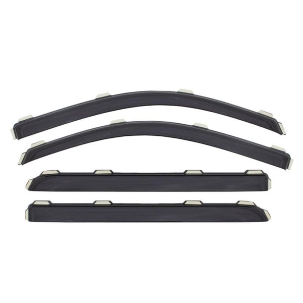 AVS 16-18 Honda Civic Ventvisor In-Channel Front & Rear Window Deflectors 4pc - Smoke