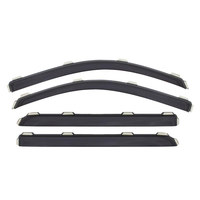 AVS 13-18 Nissan Sentra Ventvisor In-Channel Front & Rear Window Deflectors 4pc - Smoke