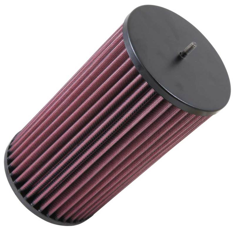 K&N Universal Chrome Round Straight Air Filter 3in Cntr Flg ID / 5in OD / 9in H