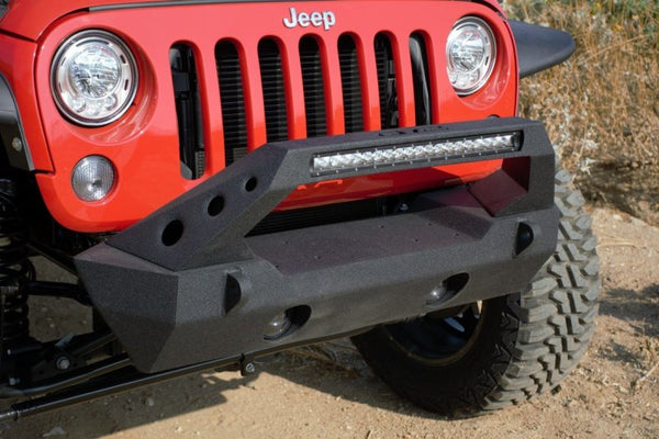 DV8 Offroad 07-18 Jeep Wrangler JK/JL Front Stubby Bumper