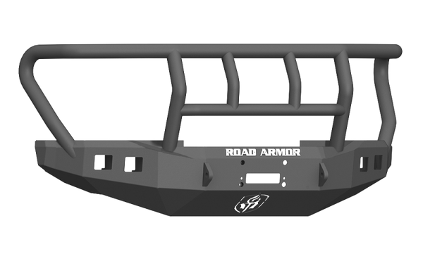 Road Armor 17-20 Ford F-250 Stealth Wide Fender Front Winch Bumper w/Titan II Guard - Tex Blk