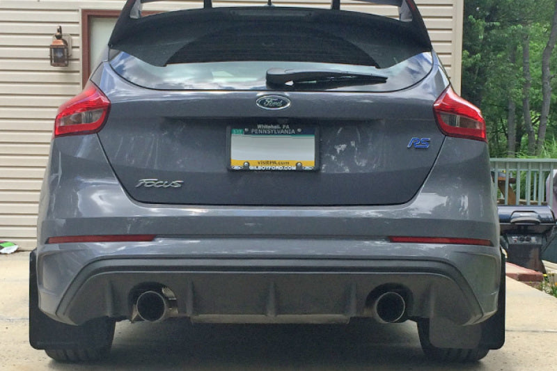 Rally Armor 13+ Ford Focus ST Black Mud Flap w/ Blue Logo