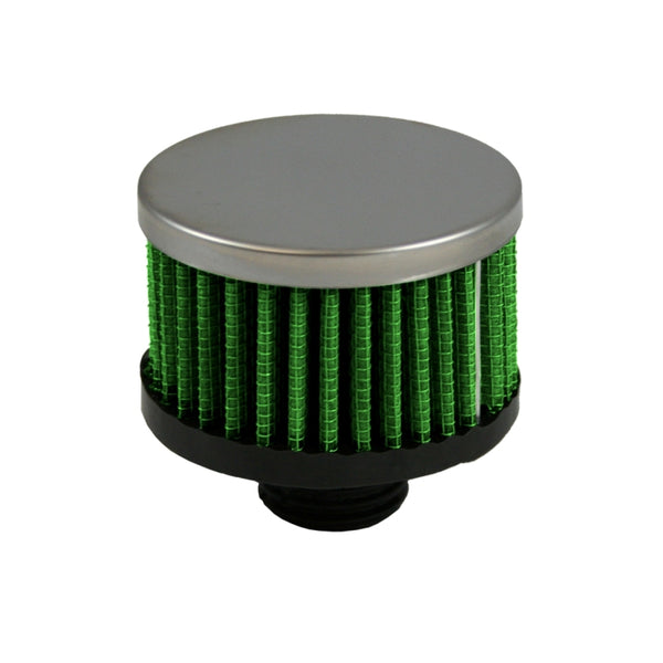 Green Filter Crankcase Filter - OD 1.25in. / Base 3in. / Top 3in. / H 1.75in.