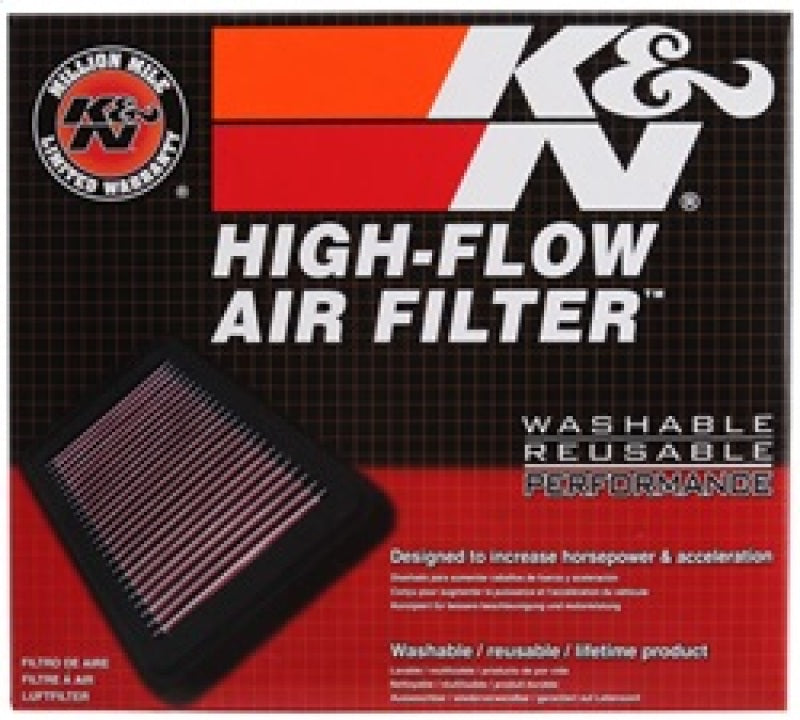 K&N 2019 Jeep Cherokee L4-2.4L V6-3.2L F/I Replacement Drop In Air Filter