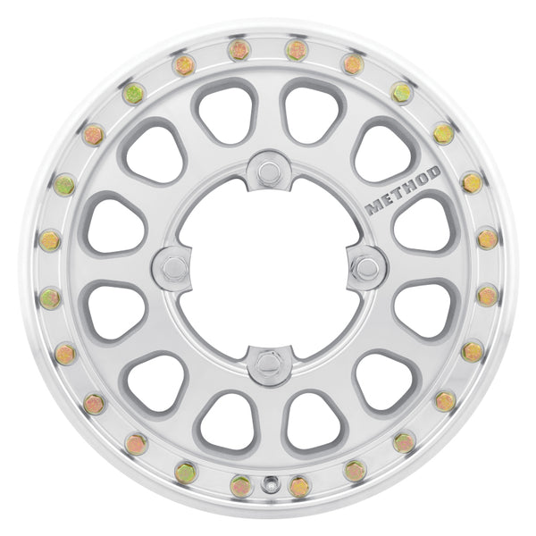 Method MR401-R UTV Beadlock 15x5 5+0/+46mm Offset 4x136 106mm CB Raw Machined w/BH-H24155 Wheel