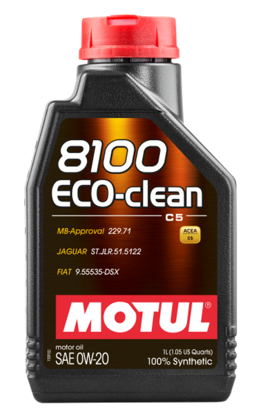 Motul 1L Synthetic Engine Oil 8100 0W20 Eco-Clean