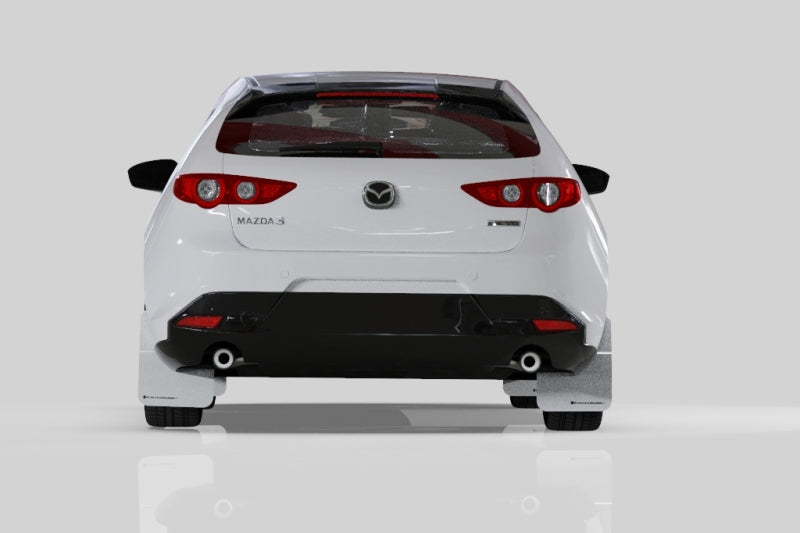 Rally Armor 2019+ Mazda3 GT Sport Hatch UR Black Mud Flap w/ Red Logo