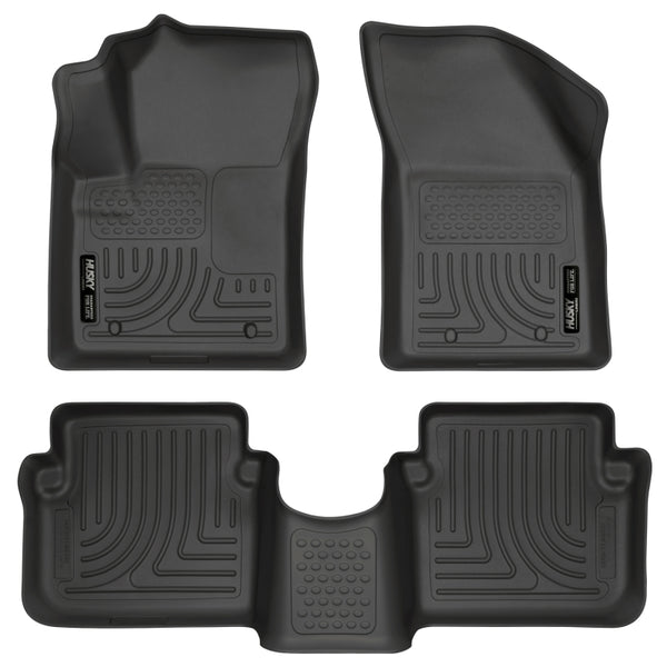 Husky Liners 11-12 Dodge Avenger/Chrysler 200 WeatherBeater Combo Black Floor Liners