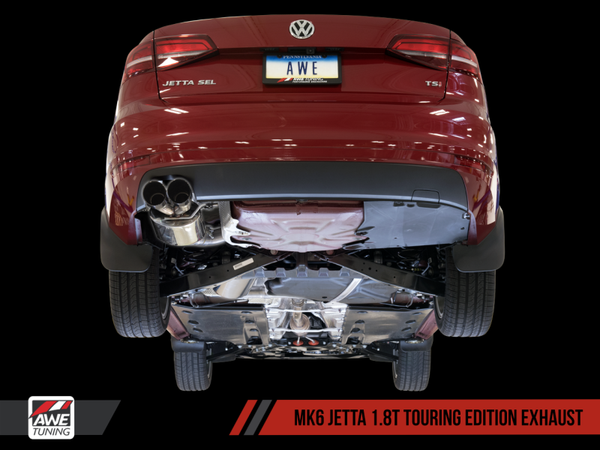 AWE Tuning Mk6 GLI 2.0T - Mk6 Jetta 1.8T Touring Edition Exhaust - Polished Silver Tips