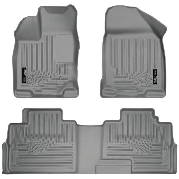 Husky Liners 07-13 Ford Edge / 07-13 Lincoln MKX Weatherbeater Grey Front & 2nd Seat Floor Liners