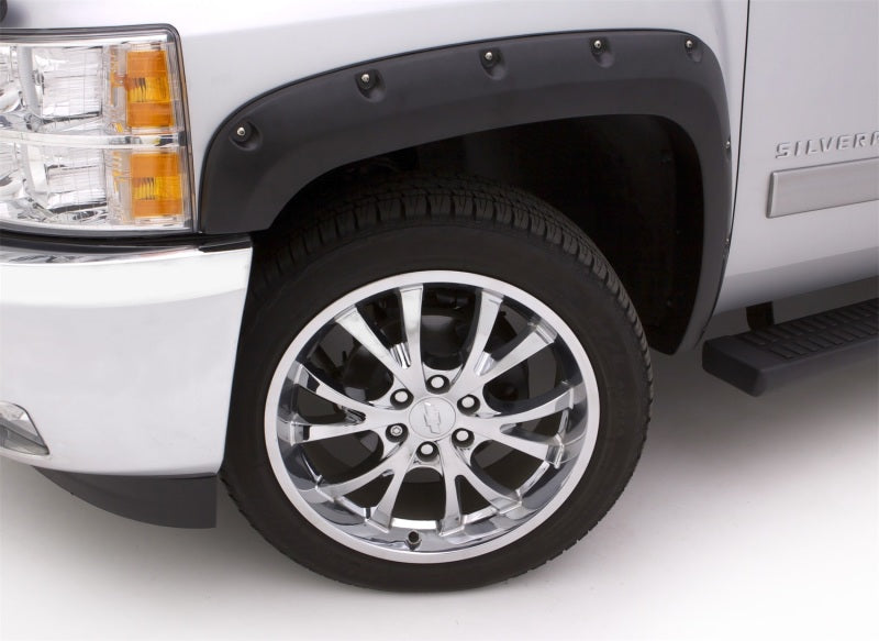 Lund 15-17 Chevy Colorado RX-Rivet Style Smooth Elite Series Fender Flares - Black (4 Pc.)